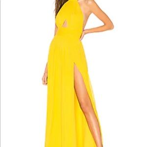 Yellow Cutout Gown Lovers + Friends